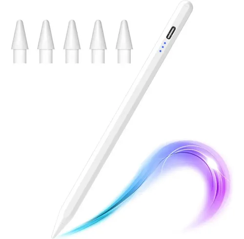 Lápiz Óptico Stylus Pluma Para iPad Android Celular Tablet Carga Rápida Magnético lapiz Táctil Lapiz Para Tablet,Contiene 6 puntas