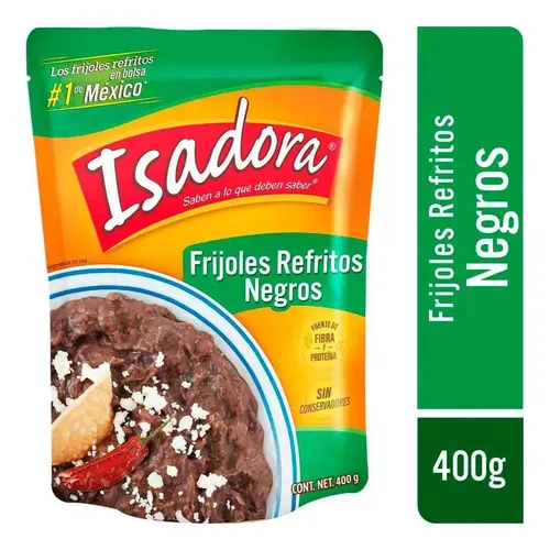Frijoles Refritos Isadora Negros 400g