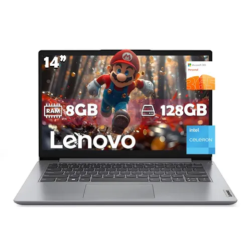 Laptop Lenovo Ideapad 1 Intel Celeron N4500 128gb 8gb Ram Windows 11 Home + Office