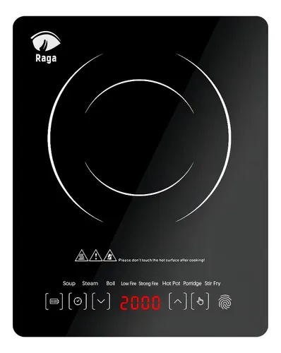 Parrilla Eléctrica De Inducción Magnética 8 Tipos De Cocción Color Negro