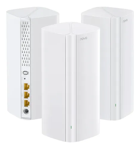 Tenda Nova WiFi 6 Mesh System MX12 - AX3000 Mesh WiFi Router, hasta 2402 Mbps en 5 GHz, Cubre hasta 650㎡, Red de Malla de Doble Banda Gigabit para 160 Dispositivos, Funciona con Alexa, 3-Pack
