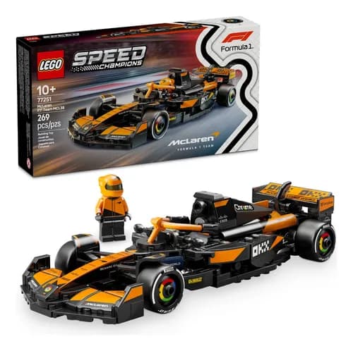 LEGO® Speed Champions Auto de Carreras McLaren F1® Team MCL38 77251; Vehículo y kit de conducción