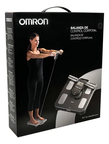 Bascula De Control Corporal 7 Parametros Omron Hbf-514 Color Gris