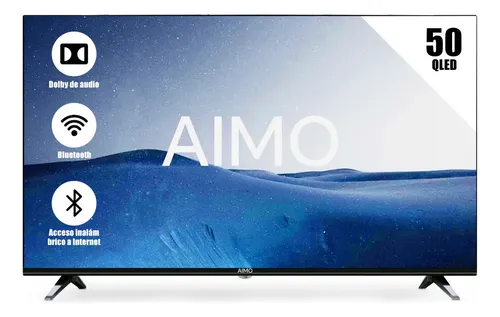 Aimo Television Smart Tv Full Hd Qled 4k Pantalla 50 Pulgadas Android Tv 3 Hdmi Y 2 Usb Con Dolby Atsc Con Control Remoto