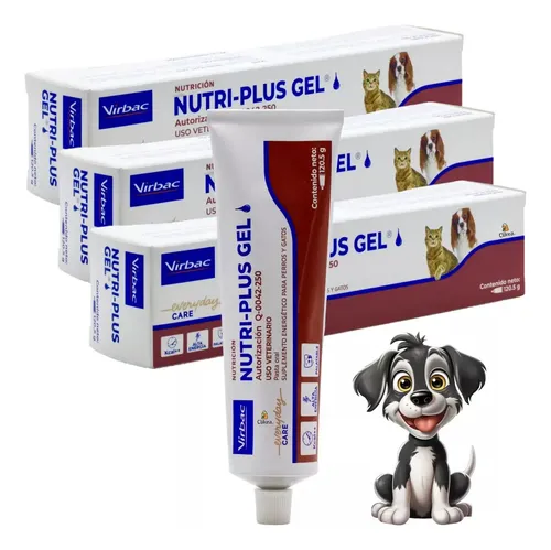 Paquete 3 X Nutri Plus Gel Tubo 120.5 G Nutriplus Virbac