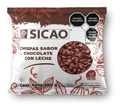 Chispas Chocolate con Leche Sicao 500g Barry Callebaut Sin Gluten