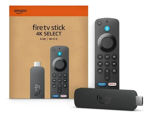 Amazon Fire Tv Stick 4k Select 8gb Control Con Alexa Negro De Voz Sistema VEGA OS - No Android.