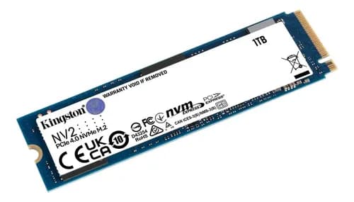 Unidad Ssd Kingston Nv2 1tb M.2 Nvme 4.0 3500mb 2100mb/s Color Turquesa