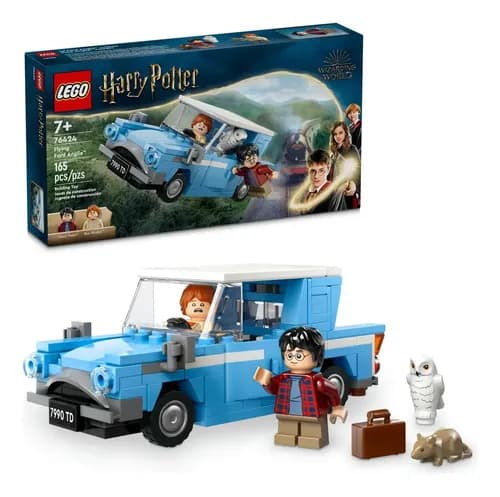 LEGO® Harry Potter™ Ford Anglia™ Volador 76424; auto de juguete volador con minifiguras de Harry Potter™ y Ron Weasley™