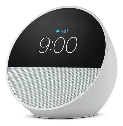 Amazon Echo Spot Bocina Inteligente Pantalla Con Reloj White Color Blanco