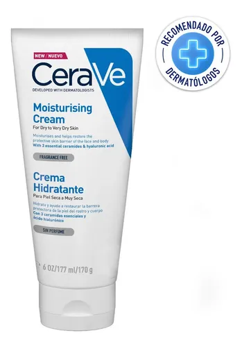 Crema Hidratante 177ml Rostro Y Cuerpo Sin Perfume CeraVe