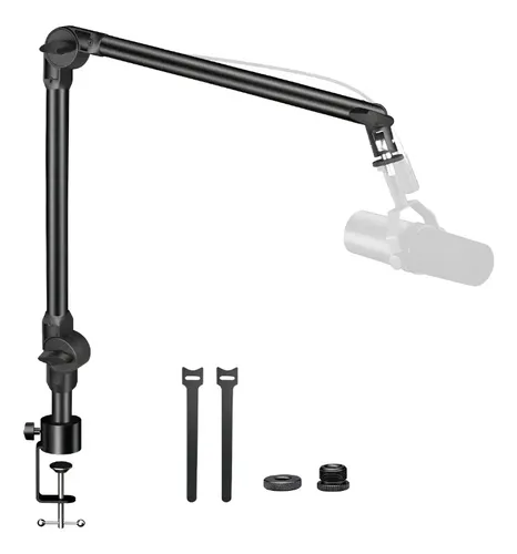 Brazo Micrófono Soporte Ajustable De Metal Para Escritorio