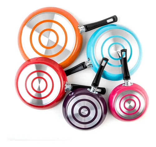 Juego De 5 Sartenes Cinsa Fashion Cook Con Antiadherente Thermocell