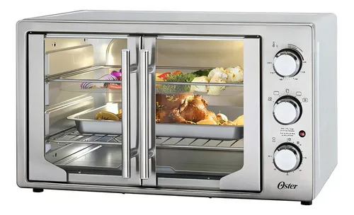 Horno Con Freidora De Aire Oster Tssttvfdmaf 42 Lts Color Gris