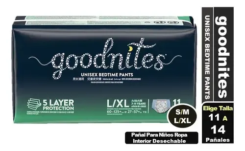 Calzoncitos Deshechables Unisex x11 Und L/XL GoodNites
