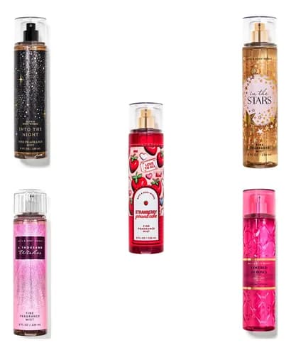 Kit Body Mist: 1 Intothenight + 1 Inthestars + 1 Thousand + 1 Strawberry + 1 Roses