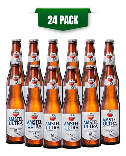 Cerveza Clara Amstel Ultra 24 Pack Botella 355 Ml