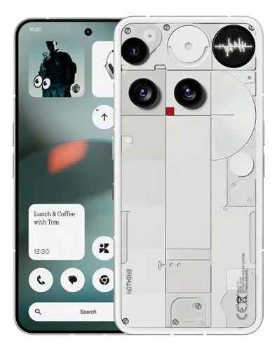 Nothing Phone (3) 12gb Ram 256gb Rom Teléfono 5g Smartphone Snapdragon 8s Gen 4 Pantalla 6.67'' 120hz 4500nits 50mp Triples Cámaras Ip68 Esim Nfc Color Blanco