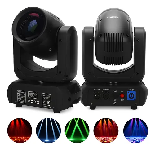 Cabezal Móvil LED QILIN 200W RGBW DMX512 con Prisma y 8 Colores para Escenarios