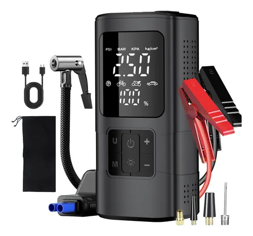 Arrancador De Batería De Auto Portátil 7000a Inflador 150psi