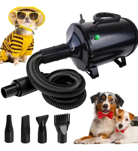 Secadora Para Perros Mascotas 2800W Con 4 Boquillas Bowoshen
