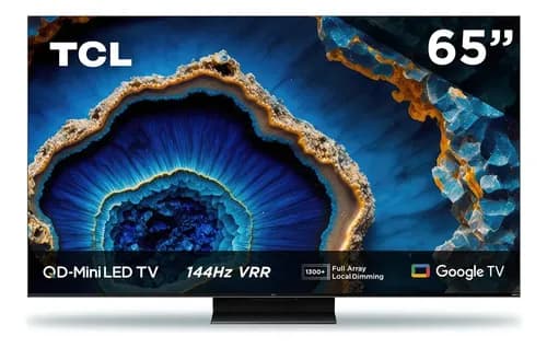 Pantalla 65 Tcl Qd-mini Led 4k Hdr Google Tv Mod 65qm741g Hdr Negro