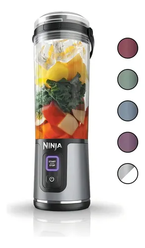 Licuadora Personal Para Batidos Ninja Bc155 Blast Batidora Portátil, Recargable, 18 Onzas Color Gris