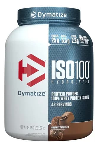 Proteina Iso 100 Dymatize Hidrolizada 3lbs Pote Sabor Chocolate