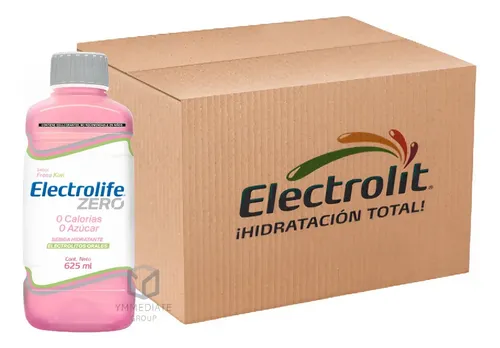 Electrolit Zero Suero Rehidratante Fresa-kiwi 625ml 12 Pack