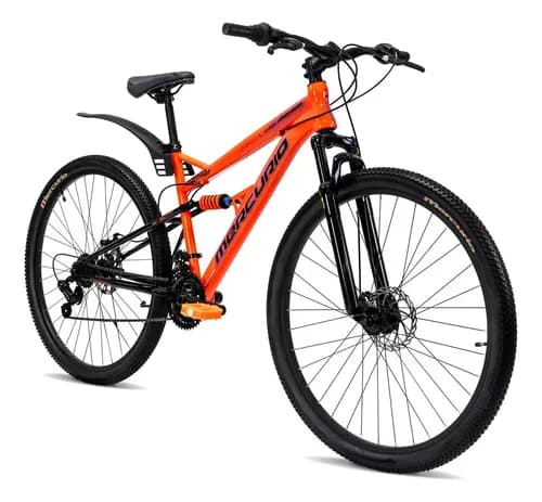 Bicicleta Mercurio Kaizer Dh 21 Velocidades Rodada 29 Color Naranja Tamaño Del Cuadro M