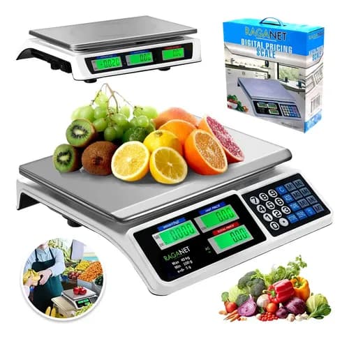 Báscula Digital 40 Kg Comercial Pantalla Lcd Función Tara