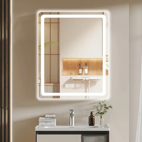 Espejo Inteligente PXchg LED Rectangular 70x50cm Antiempaño Tricolor Tocador