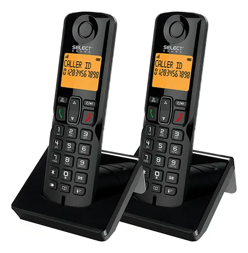 Teléfonos Inalámbricos 2.4V Duo Select Sound 8032 Negro LCD Identif. Llamadas