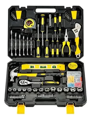 Goxawee® 108pzs Juego De Herramientas Mecánicas Desarmadores Kit Combinadas para automóvil