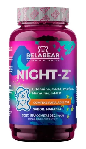 Belabear Night Z 100 Gomitas (conciliador De Sueño)