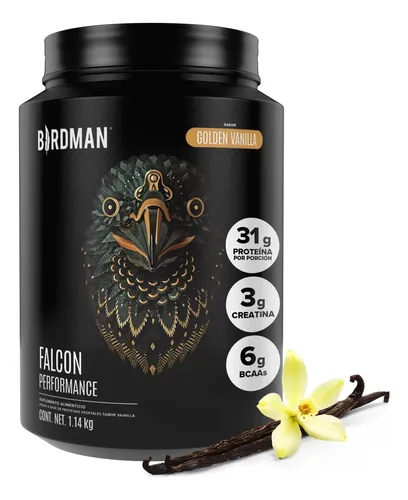 Birdman Falcon Performance Proteína en Polvo | con Creatina & BCAAs | Sin Lácteos | Golden Vainilla | 1.14kg