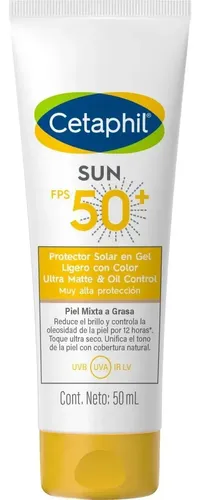 Protector Solar Oil Control Con color Fps 50 Cetaphil Sun 50 Ml