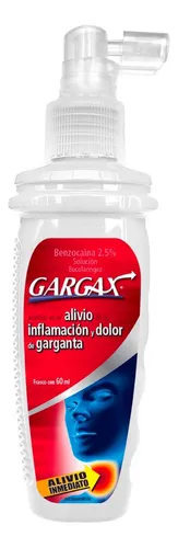 Solución Bucofaríngea Gargax Benzocaína 2.5% 60 Ml