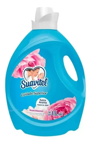 Suavizante de Ropa Suavitel Cuidado Superior Fresca Primavera 4.8 L. Disfruta de 100% más Fragancia y Duración. Extra Aroma Hasta Por 90 Días