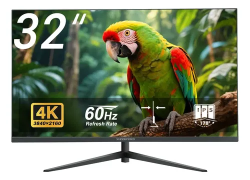 Monitor Xundefined 32'' 4K UHD IPS para Gaming, Creadores y Home Office, FreeSync, Compatible con PS5 y Xbox, Diseño Profesional