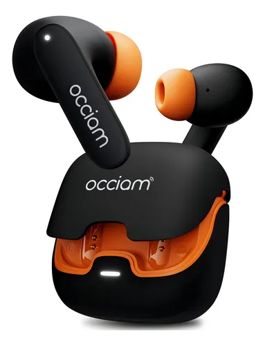 Audífonos Inalámbricos Bluetooth Occiam S36 In Ears, Color Negro - 100 Horas De Reproducción Total, Drivers De 13mm Para Sonido Hifi, 45ms De Latencia Baja, Doble Micrófono Enc, Carga Rápida 10min