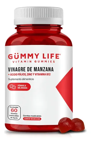Gummy Life Gomitas De Vinagre De Manzana B12, Zinc Y Mas