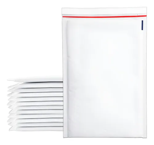 500 Sobres Con Burbuja Blancos Para #000 | 18x10 Cm Color Blanco