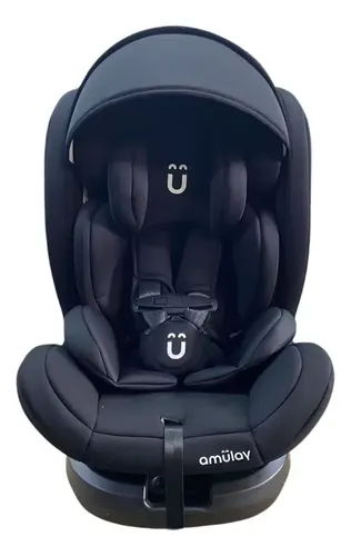 Autoasiento Bebés 360 Seguridad Isofix Extra Comfort Amulay Color Negro Amu-360