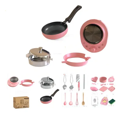 Juguetes Reales Para Cocinar Y Jugar A Las Casitas Para Niño Color Rosa