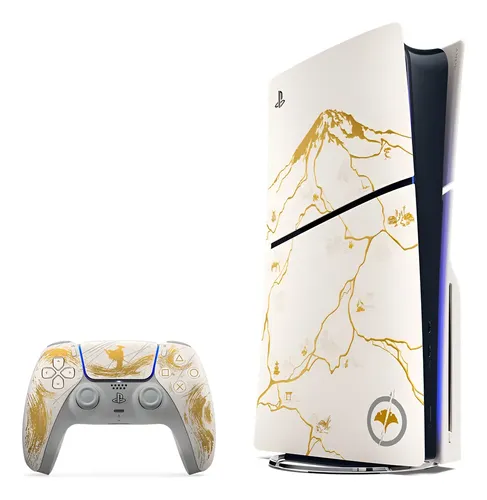 Consola Playstation 5 Edición Limitada Oro De Ghost Of Yotei Oro/blanco
