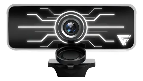 Cámara Web Game Factor WG400 Full HD 1080p 30fps USB con Micrófono y Luz LED Plug and Play
