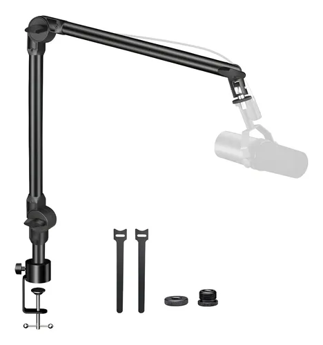 Brazo Micrófono Soporte Ajustable De Metal Para Escritorio