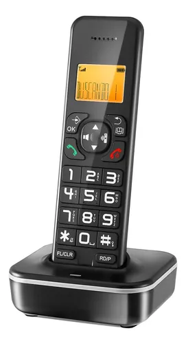 Teléfono Fijo Inalámbrico Con Pantalla Lcd Juopld, Agenda Telefónica, Identificador De Llamadas, Tono De Llamada, Teléfonos Inalámbricos Digital Modernos Para Casa, Hotel Y Oficina