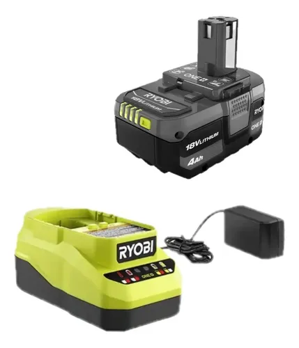 Cargador De Batería Ryobi 18v One+ Pcg002 Mas Batería 4ah